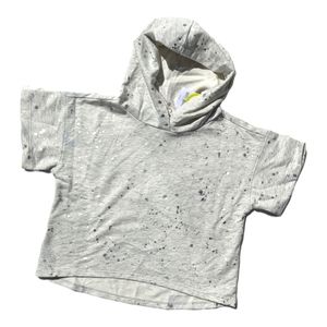 Crazy 8 Girls S 5-6 Grey/Silver Short Sleeve Hoodie